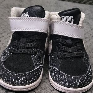 Stylish Kids Black and White Sneakers